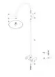 DORNBRACHT Shower Pipe mit Brausebatterie VAIA 26632809 Platin, 26632809-08 Galeriebild 3